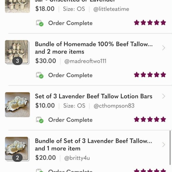 Tallow and Coco Butter Lotion Heart Bar - Picture 5 of 6